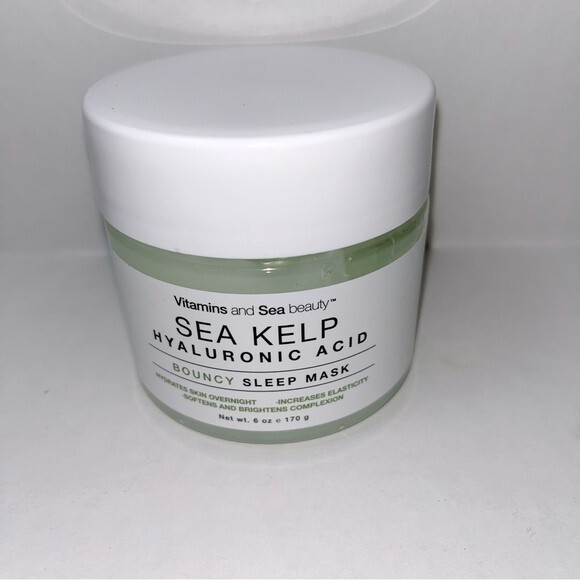Vitamins and Sea Beauty Bouncy Gel Sea Kelp & Hyaluronic Acid Sleep Mask 6 fl oz - Picture 6 of 6